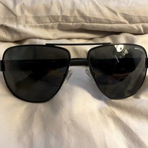 Men’s Armani Exchange Aviators All Black W/ Case